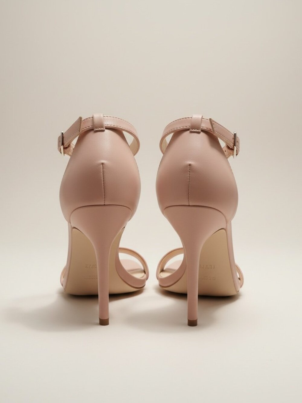 Lulus Nude Clear Strap Stiletto Heels - Picture 2 of 7